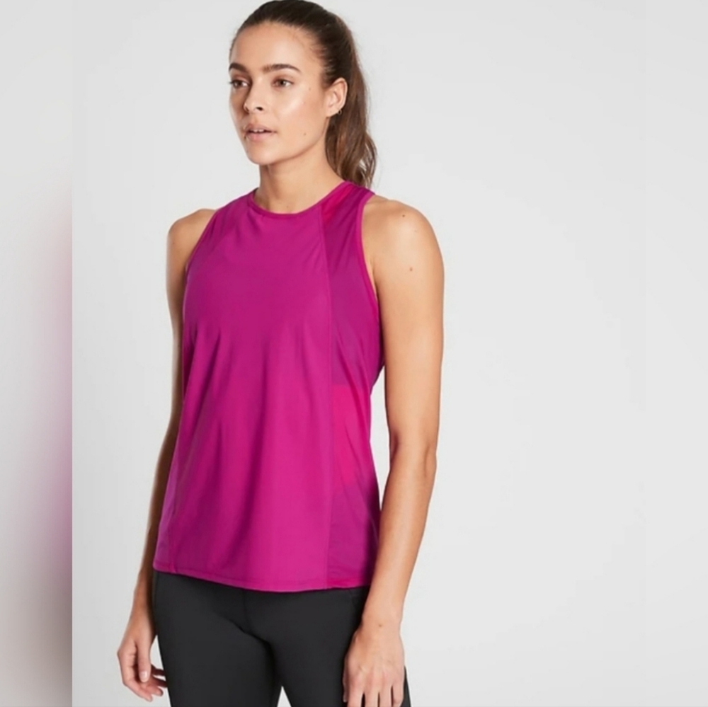 Athleta Ultimate Hybrid Magenta Racerback Tank Top Size Small